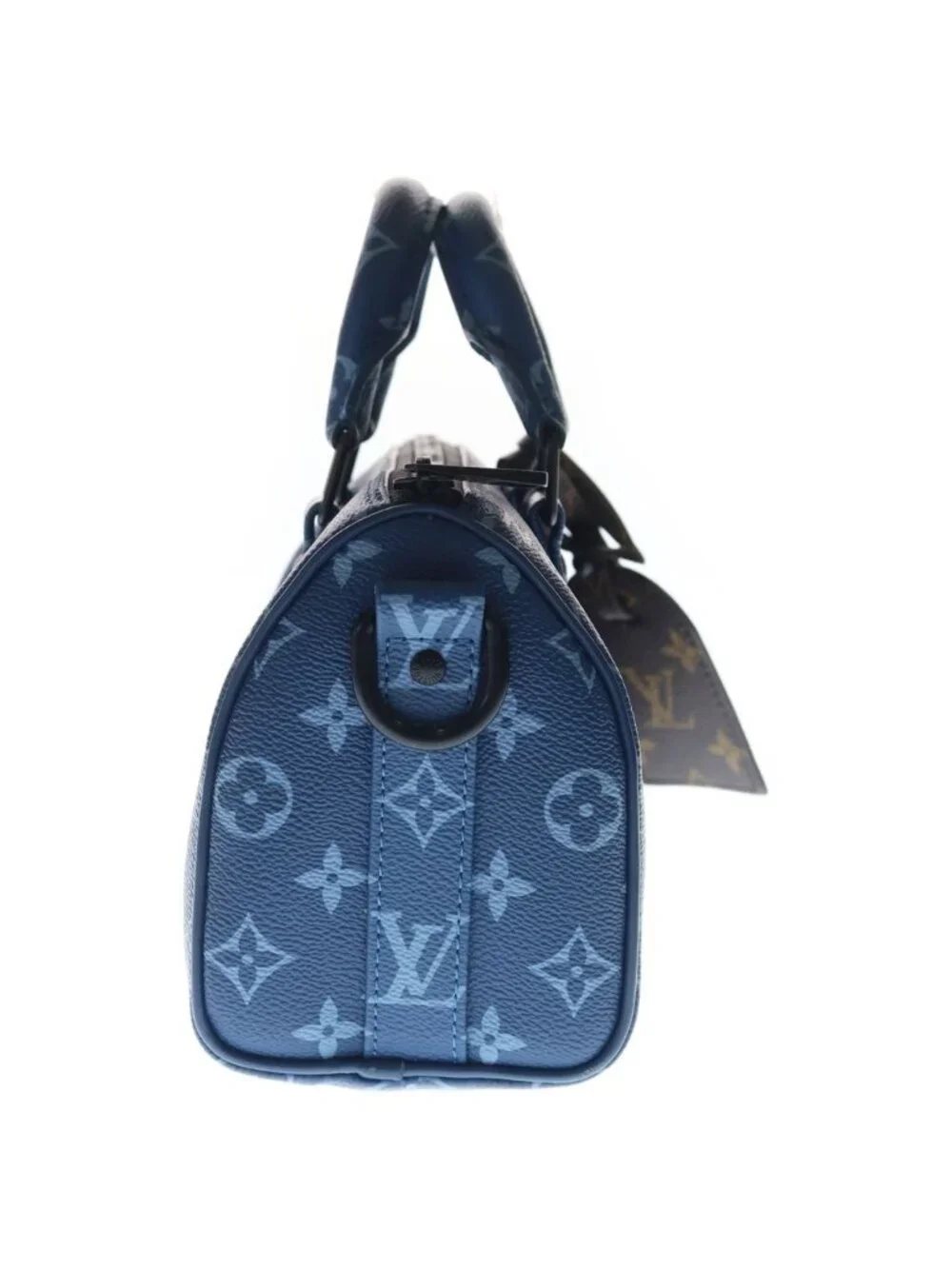 Louis Vuitton Keepall Bandouliere 25 Monogram Atlantic Blue Leather 2-Way Bag